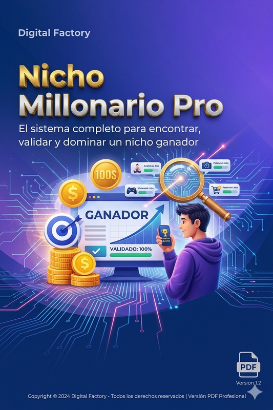 🔥 Nicho Millonario Pro – Encuentra y valida nichos rentables para vender online